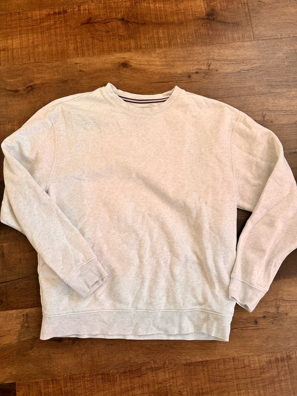 Jordan Men's Crewneck light wieght sweatshirt - size medium light grey